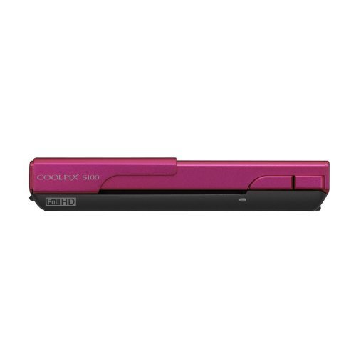 Nikon COOLPIX S100 Compact Digital Camera - Pink (16MP, 5x Optical Zoom, 3.5 inch OLED Touch Screen)
