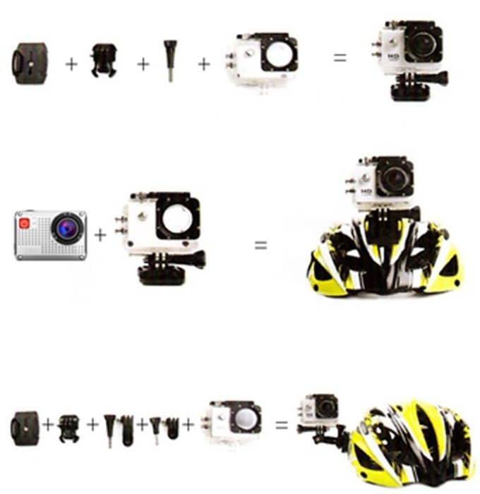 Waterproof Sports Camera, WIFi Outdoor Sports HD DV Smallest Screen Mini Action Video Camera 1080P 150 Degree... N4