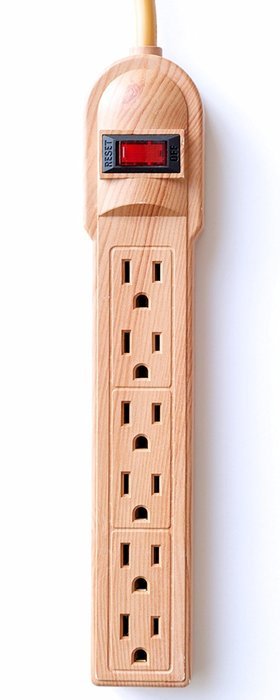 Invisiplug 6-Outlet Surge Protector, Model LN001 N4
