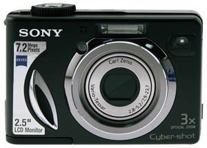 MD) CL) AA) SONY DSC-W7 BLK DIG CAM