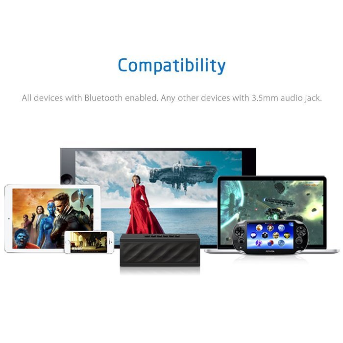 DKnight MagicBox II Bluetooth 4.0 Portable Wireless Speaker, 10W Output Power with Enhanced Bass, Build in Microphone... N9