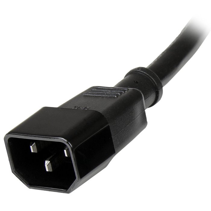 StarTech.com PXT100143 3 Feet 14AWG - C14 to C13 PDU Style Computer Power Extension Cable N3