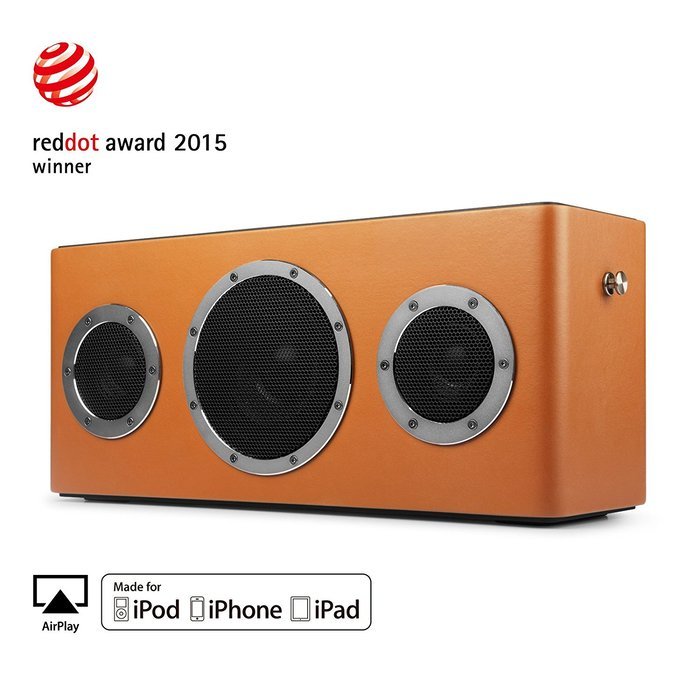 [Apple MFI Certified] GGMM M4 Leather Wireless Wi-Fi/Bluetooth/Multi-Room Play Speaker w/Rechargeable Battery... N13