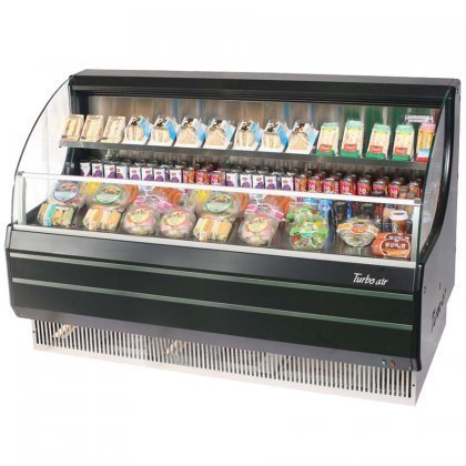 Turbo Air TOM60LBSFA 63" Low Profile Display Merchandiser with Environmental Friendly Refrigeration System Stainless...