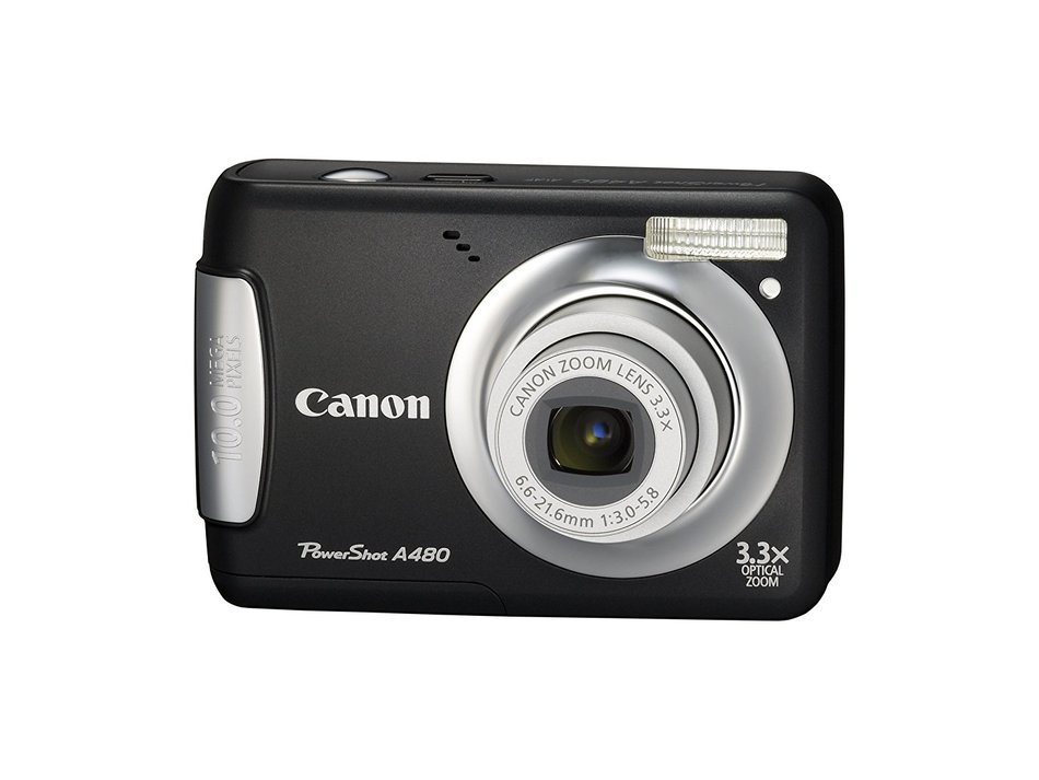Canon PowerShot A480 10 MP Digital Camera with 3.3x Optical Zoom and 2.5-inch LCD (Silver) N10