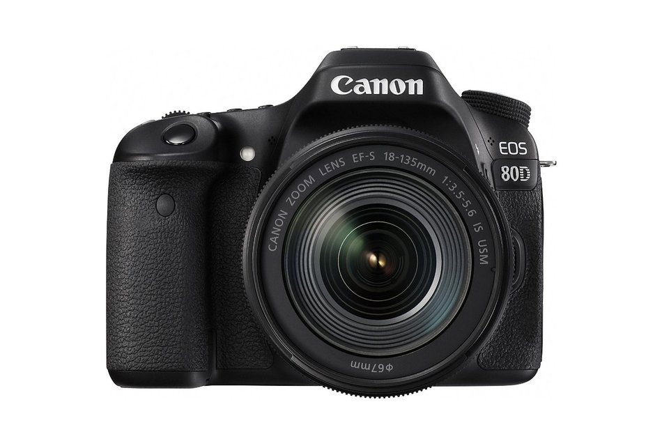 Canon EOS 80D Digital SLR Kit with EF-S 18-135mm f/3.5-5.6 IS USM and 55-250mm Lenses, 32GB Memory Card, Extra... N6