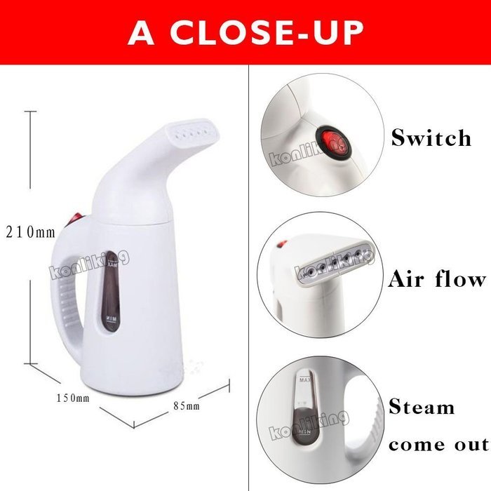 Konliking HW90035F Handheld Portable Fabric Steamer