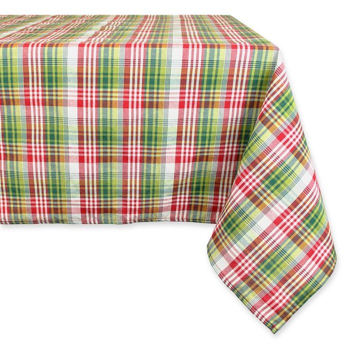 DII Christmas Holiday Holly Jolly Plaid Napkin, Set of 6 N2