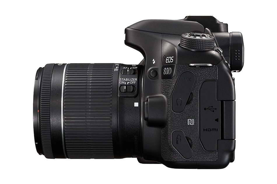Canon EOS 80D Digital SLR Kit with EF-S 18-135mm f/3.5-5.6 IS USM and 55-250mm Lenses, 32GB Memory Card, Extra... N10