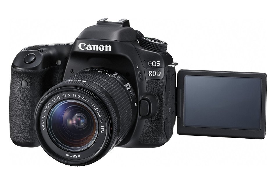 Canon EOS 80D Digital SLR Kit with EF-S 18-135mm f/3.5-5.6 IS USM and 55-250mm Lenses, 32GB Memory Card, Extra... N11