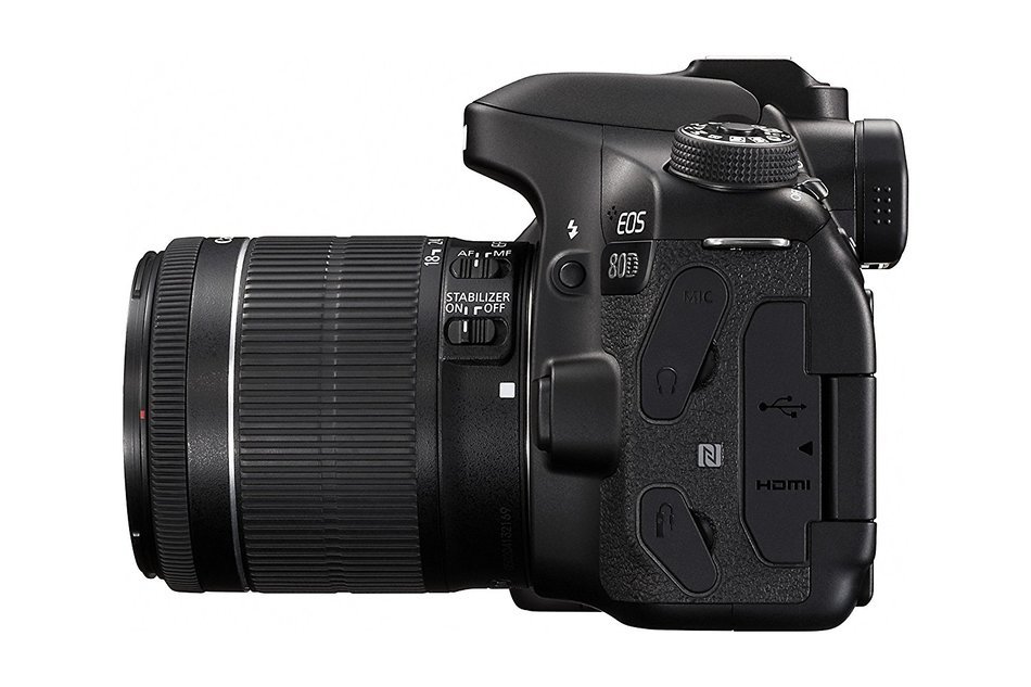 Canon EOS 80D Digital SLR Kit with EF-S 18-135mm f/3.5-5.6 IS USM and 55-250mm Lenses, 32GB Memory Card, Extra... N12