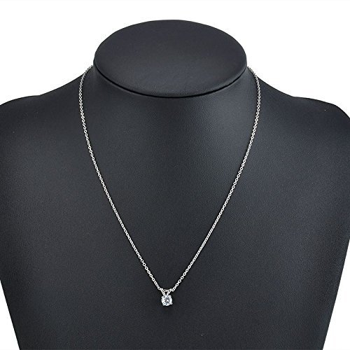 Fashion Womens Jewelry Charm Crystal Zircon Pendant Chain Statement Bid Necklace