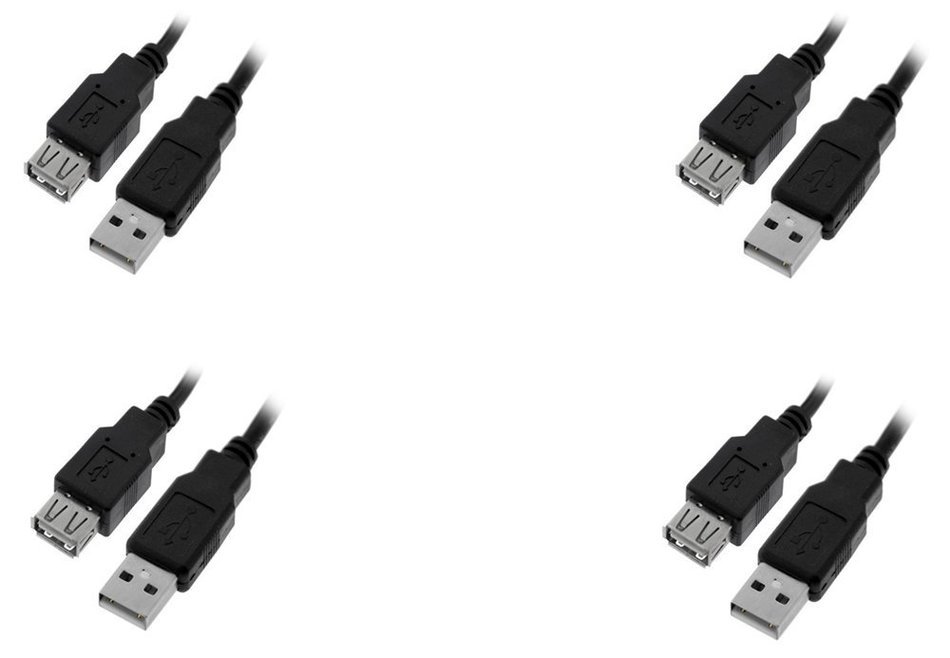 C&E 10 Pack USB 2.0 Extension Cable 15 Feet CNE460272 N7