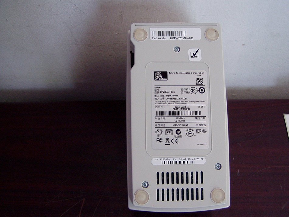 Zebra LP 2824 Plus printer by Zebra Technologies N4