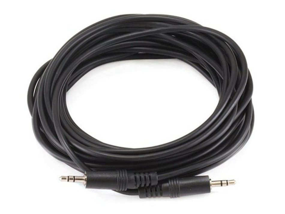 Monoprice 100647 50' 3.5mm Stereo Plug/Plug M/M Cable, Black N21