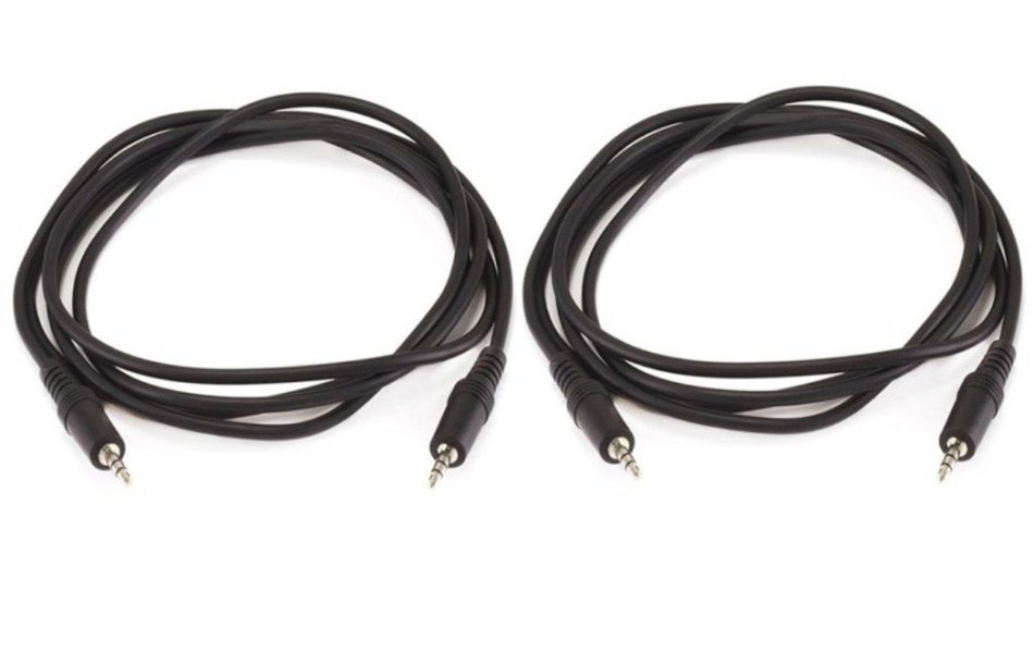 Monoprice 100647 50' 3.5mm Stereo Plug/Plug M/M Cable, Black N23