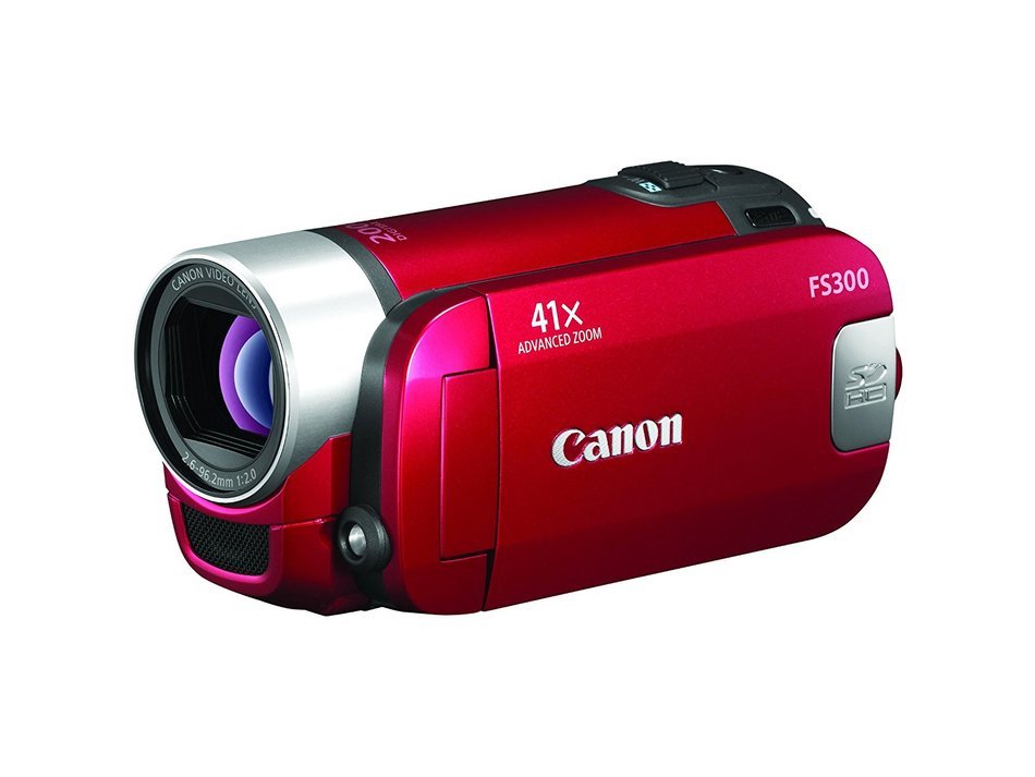 Canon FS300 Flash Memory Camcorder w/41x Advanced Zoom (Red) (Discontinued by Manufacturer) N7