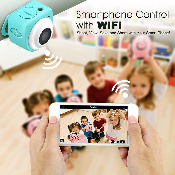 Sumsonic COCA+ Mini Lifestyle Action Camera HD 1080p Digital Video Camcorder with Smart Remote, WI-FI, Magnetic... N8