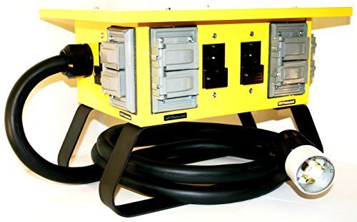 CEP Construction Electrical Products 6508GU 50-Amp Single Phase Power Box by CEP Construction Electrical Products