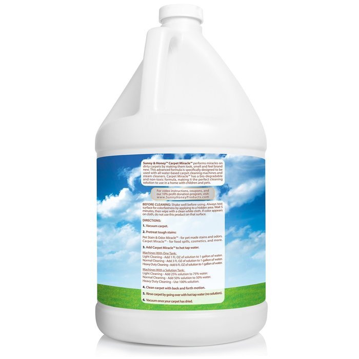 Carpet Miracle - Carpet Cleaner and Deodorizer Solution for Hoover, Bissell, Rug Doctor, Kenmore (32FL OZ) N3