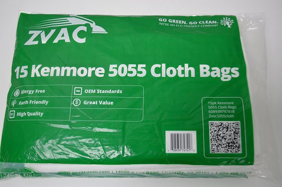 15 Microlined Kenmore Canister Allergen Cloth Vacuum Bag Designed to Fits Kenmore Canister Type C, 5055, 50558... N4
