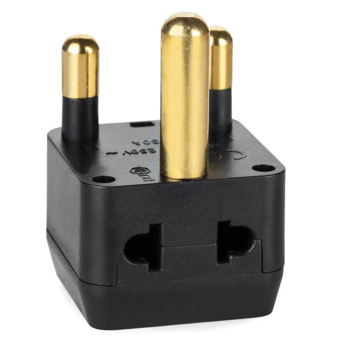 Yubi Power 2 in 1 Universal Travel Adapter with 2 Universal Outlets - Built in Surge Protector - 5 Pack - Black... N6