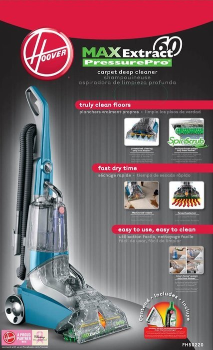 Hoover Max Extract 60 Pressure Pro Carpet Deep Cleaner, FH50220 N2