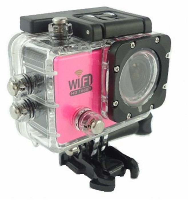KingCool WiFi 12MP Full HD 1080P DVR Camcorder 2.0 inch 170 Degree Waterproof Sports Action Camera(Blue) N20