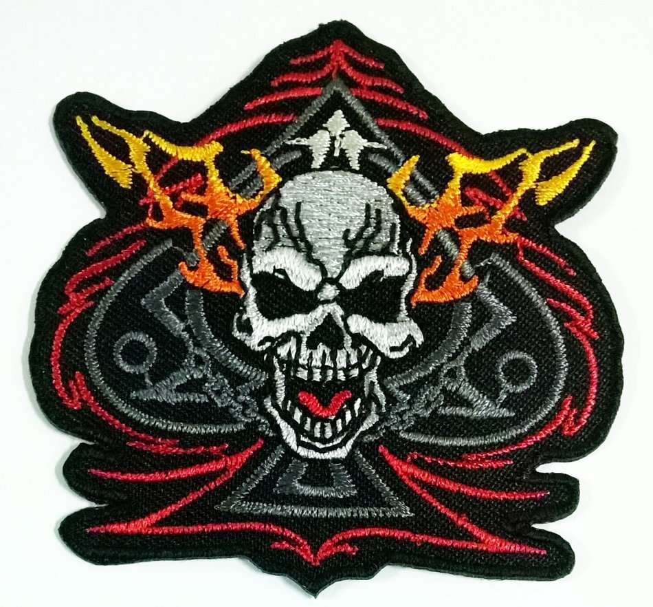 Hot Leathers Biker Baby Skull N' Bone Patch Sew/embroidery/woven Iron on Patch