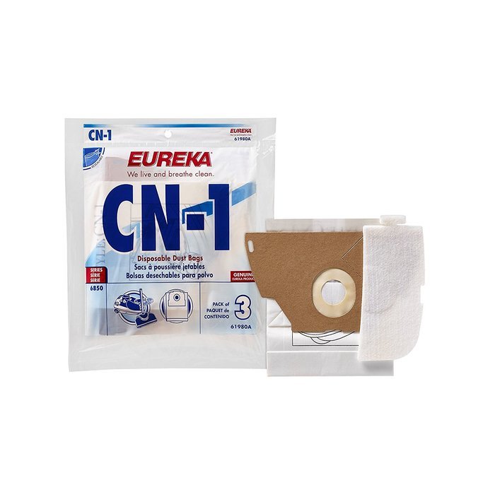 EUREKA 61980A VACUUM CLEANER BAGS "CN-1" Pack of 3