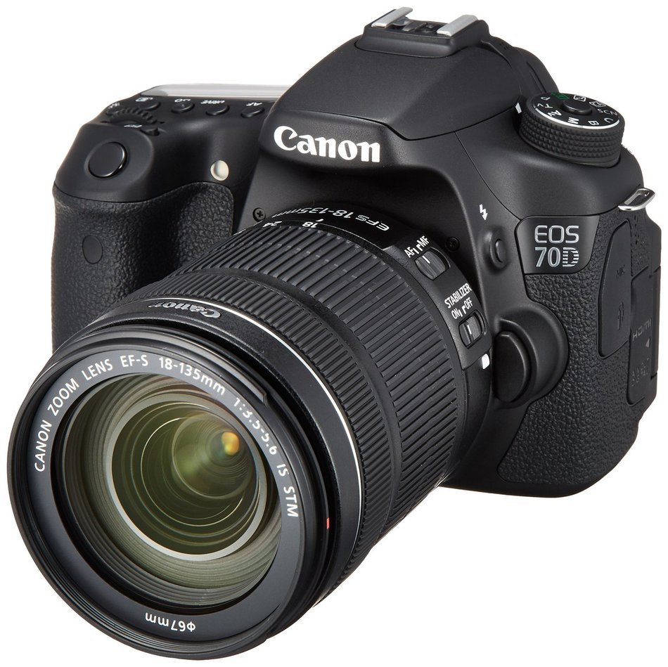 Canon EOS 70D Digital SLR Camera with 18-135mm STM Lens - International Version N15