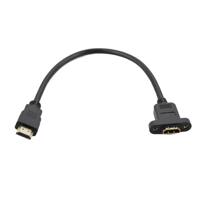 Seadream 20" 50CM 90 Degree HDMI Right-toward Male to HDMI Female Cable Adapter Connector (Right-toward) N3