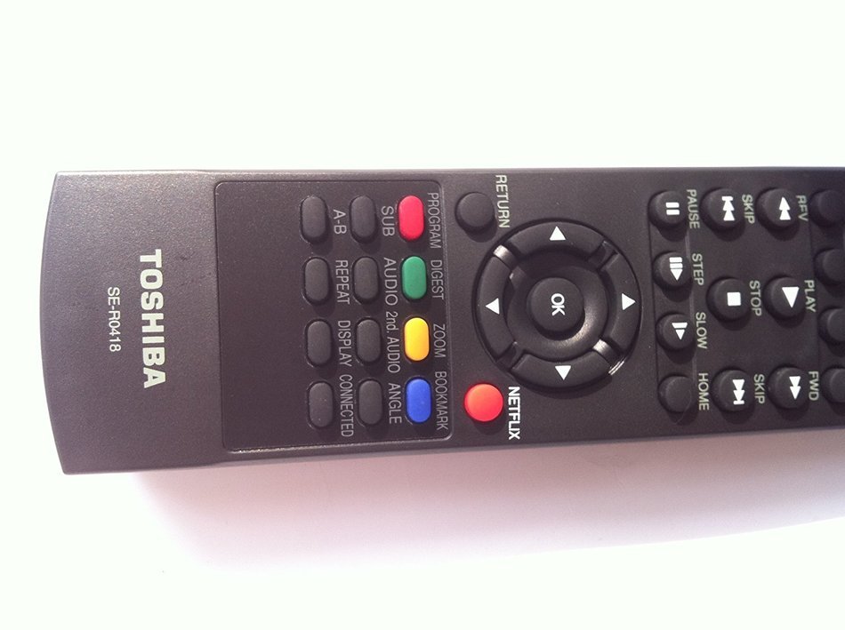 New Toshiba blu-ray Blue ray dvd player BD Remote SE-R0418 work for almost all TOSHIBA Brand Blu-ray DVD BD Player... N4
