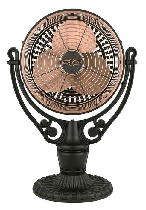Table Fan in Antique Copper