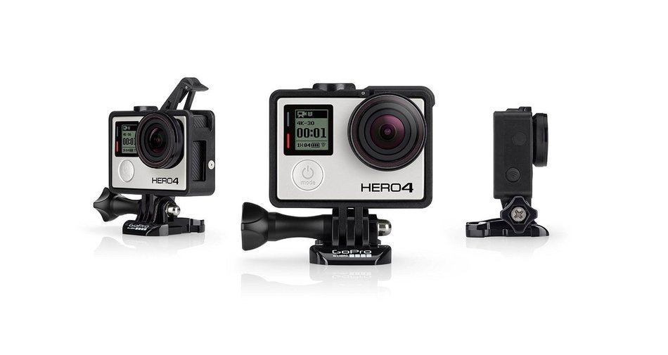 GoPro Hero4 Hero 4 12MP Full HD 4K 30fps 1080p 120fps Built-In Wi-Fi Waterproof Wearable Camera Black Adventure... N90
