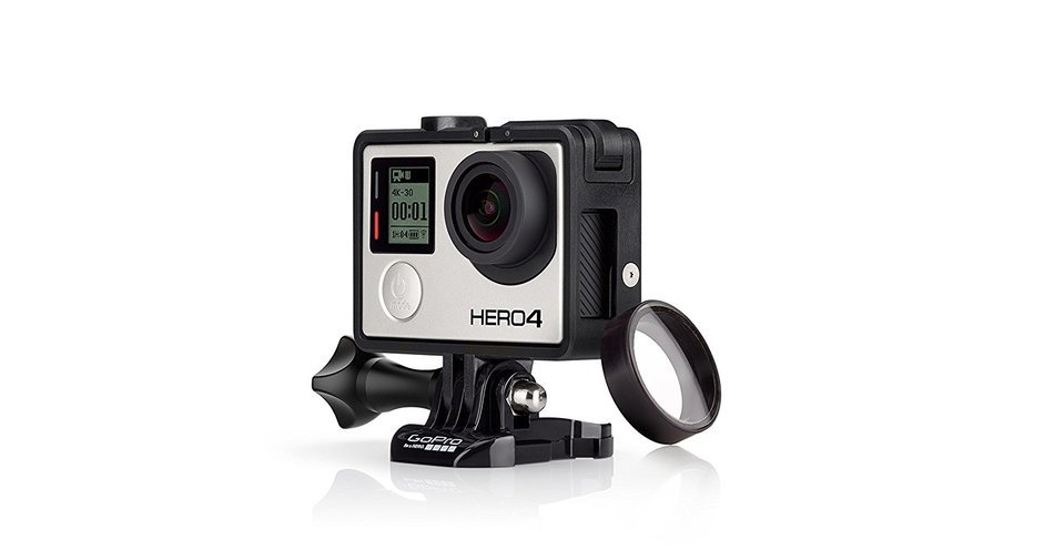 GoPro Hero4 Hero 4 12MP Full HD 4K 30fps 1080p 120fps Built-In Wi-Fi Waterproof Wearable Camera Black Adventure... N96