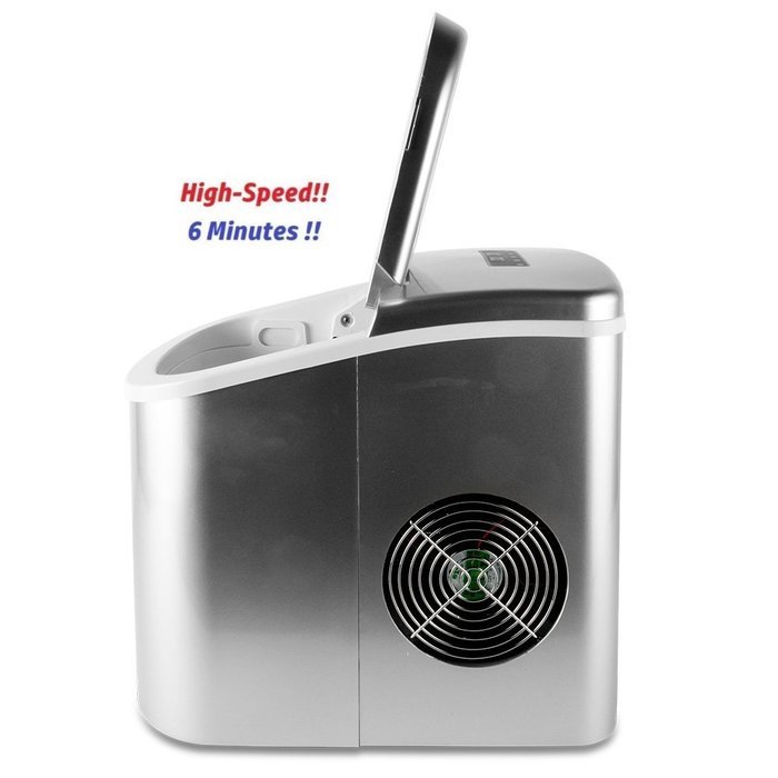 YT IM-12AR Portable Ice Maker, 26 Lbs ice every 24 hours, Sliver N11
