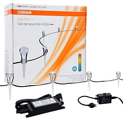 SYLVANIA LIGHTIFY by Osram - Smart Home- LED Landscape Lighting Set LIGHTIFY LED Gardenspot Mini RGB / LED Outdoor...