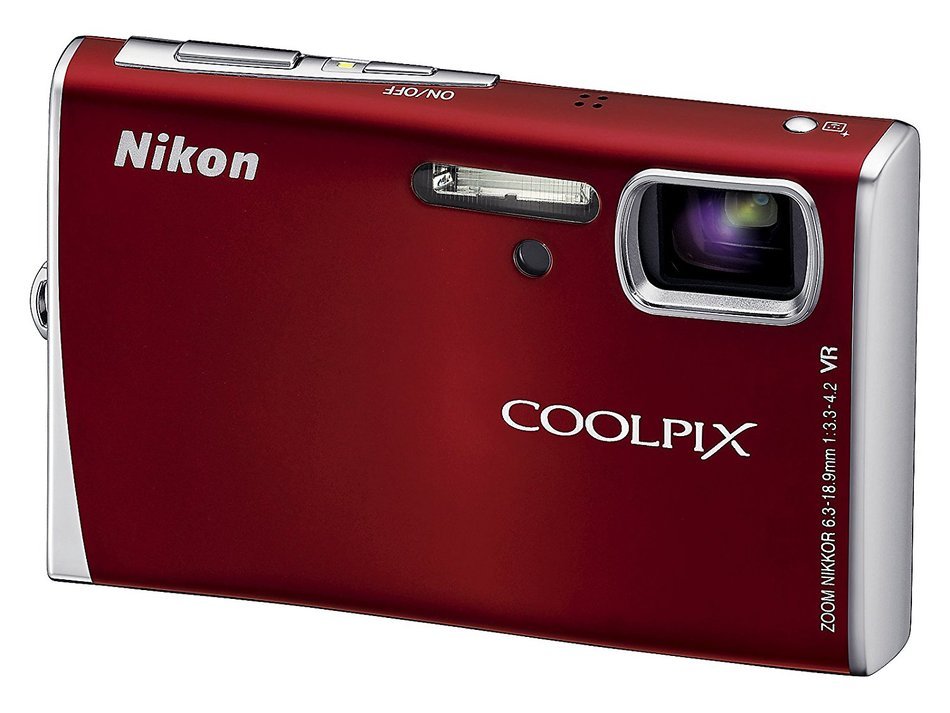 Nikon Coolpix S52 9MP Digital Camera Zoom with 3x Optical Vibration Reduction Zoom (Red) N3