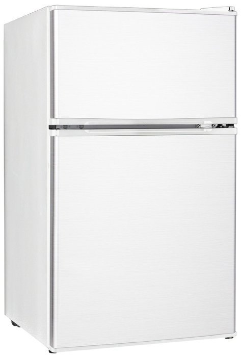 Midea WHD-113FB1 Compact Reversible Double Door Refrigerator and Freezer, 3.1 Cubic Feet, Black N5