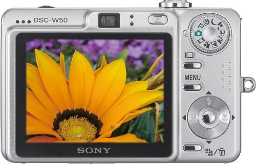 Sony Cybershot DSCW50 6MP Digital Camera with 3x Optical Zoom N9