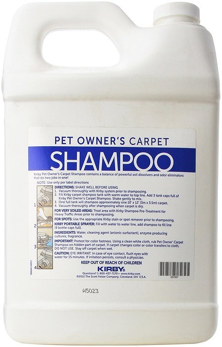 Kirby #237507S Pet Owners Foaming Carpet Shampoo (Lavender Scented)- 1 Gallon