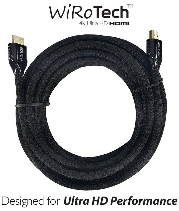 WiRoTech Green HDMI Cable 4K Ultra HD (6 Feet, Green) N113