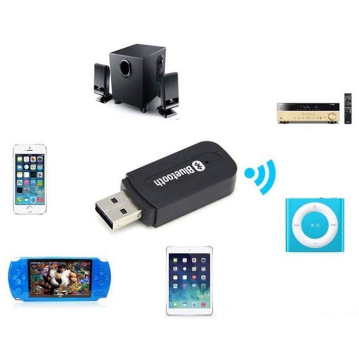 ESHOWEE 3.5mm Wireless Bluetooth AUX Audio Stereo Receiver Adapter Black N5