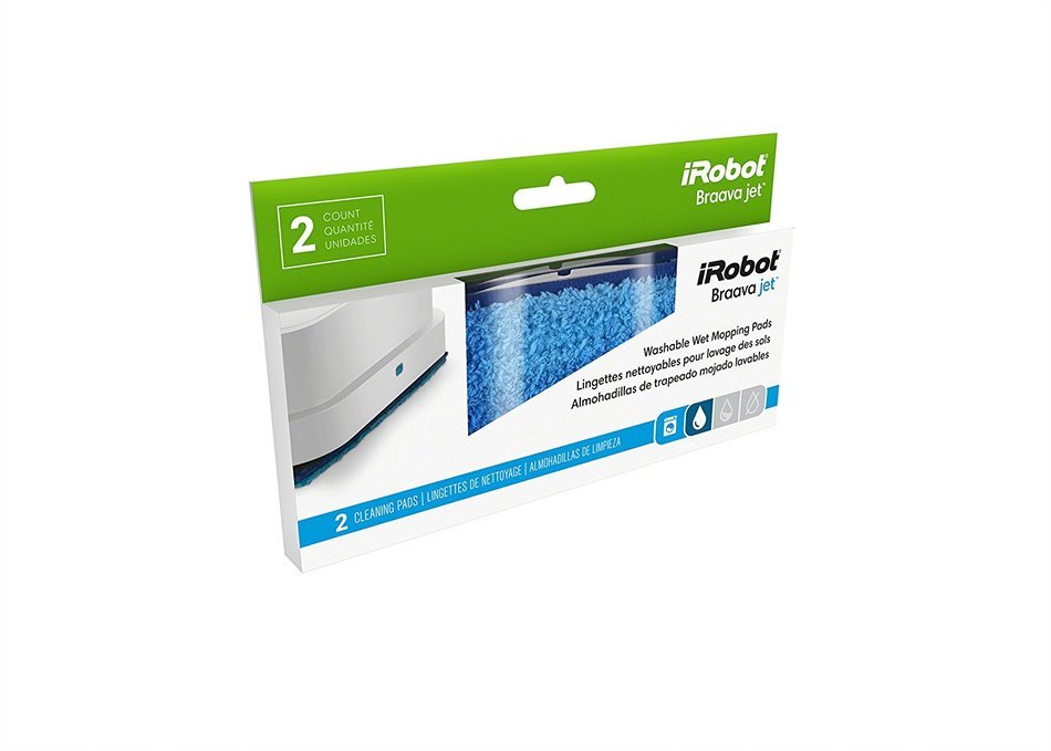 iRobot Braava jet Washable Wet Mopping Pads, 2-count