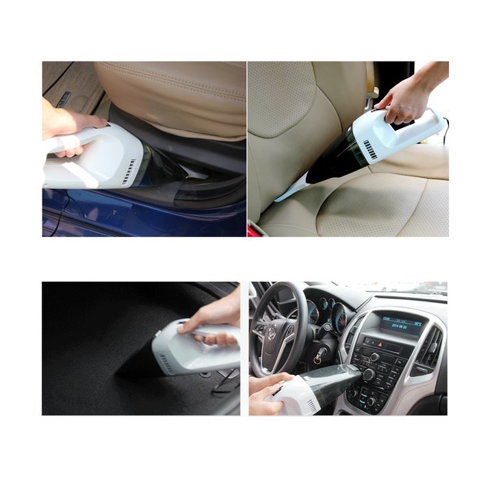 Elemart 12V Mini Vacuum Car Cleaner Wet/Dry Portable Hand-held Dust Catcher Hoover Cleaning Tool - 2.5m Cable N3