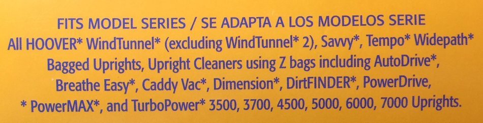 Arm & Hammer Odor Eliminating Vacuum Bags, Hoover Y & Z, 3-pack