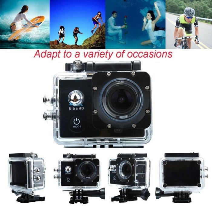 Action Camera, TONSEE Waterproof Case 4K WIFI Mini Action Cam HD DV Sports Recorder Camera N3
