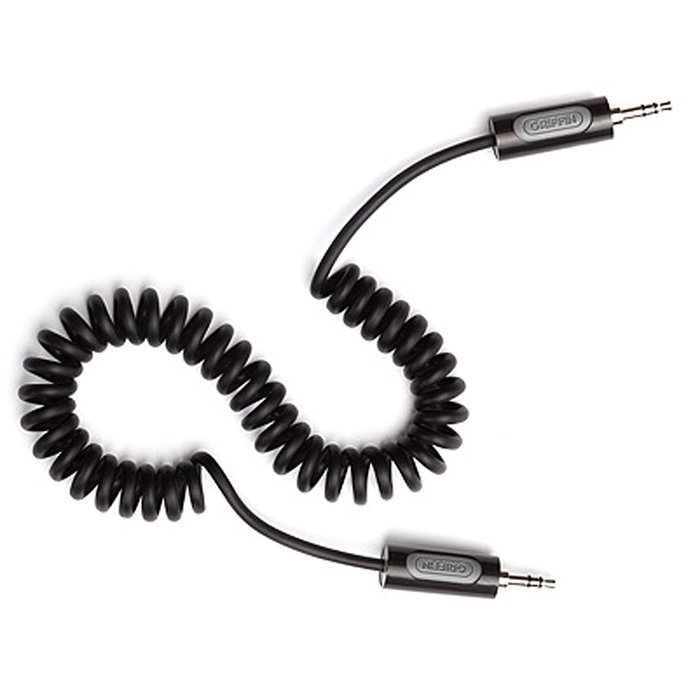 Griffin Technology GC17055 Auxiliary Audio Cable - Coiled - 2010 Packaging N2