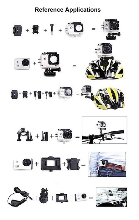 LC Prime&reg; Gift WIFI SJ4000 12MP HD 1080P Sports Waterproof Camera Camcorder Novatek Chip plastic 1 N11